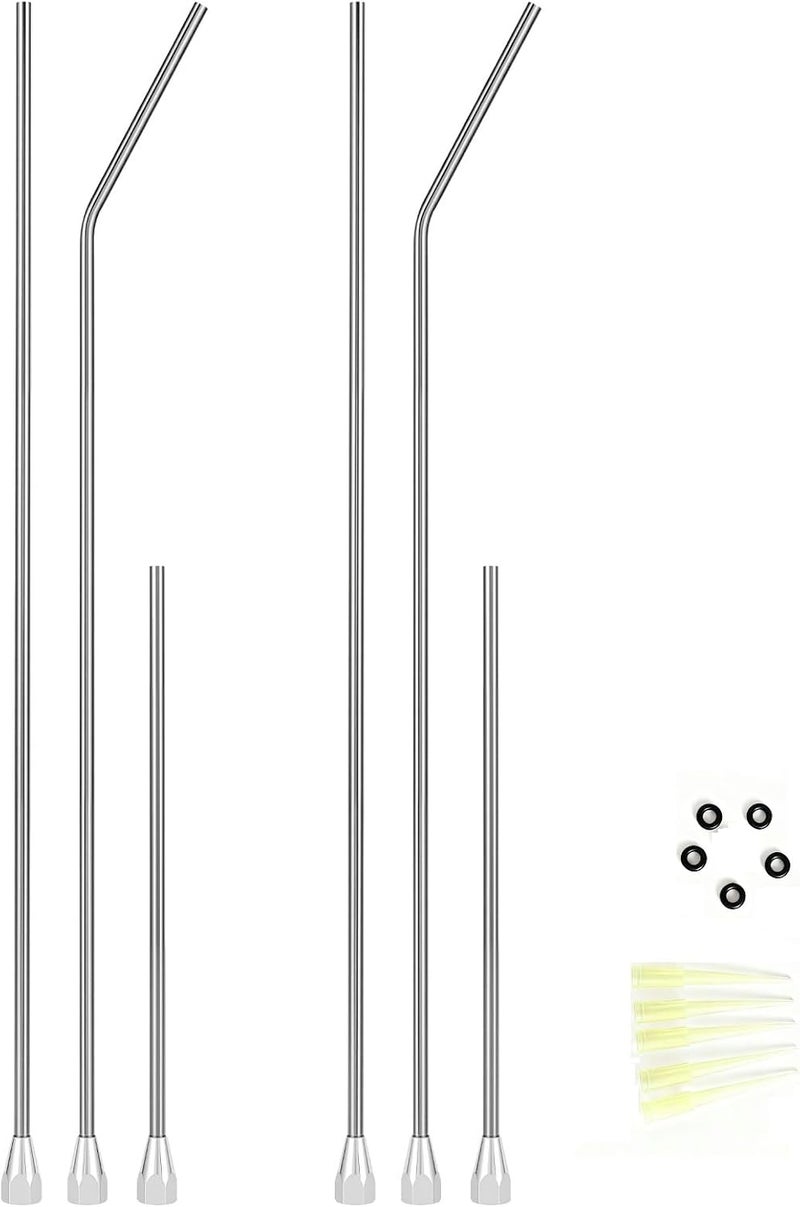 GDUSMCN Professional Spray Foam Gun Extension Kit, 13.8 inch Stainless Steel Nozzles, which is used for filling and sealing, sound insulation and noise elimination, Sealing seams, etc - Image 1